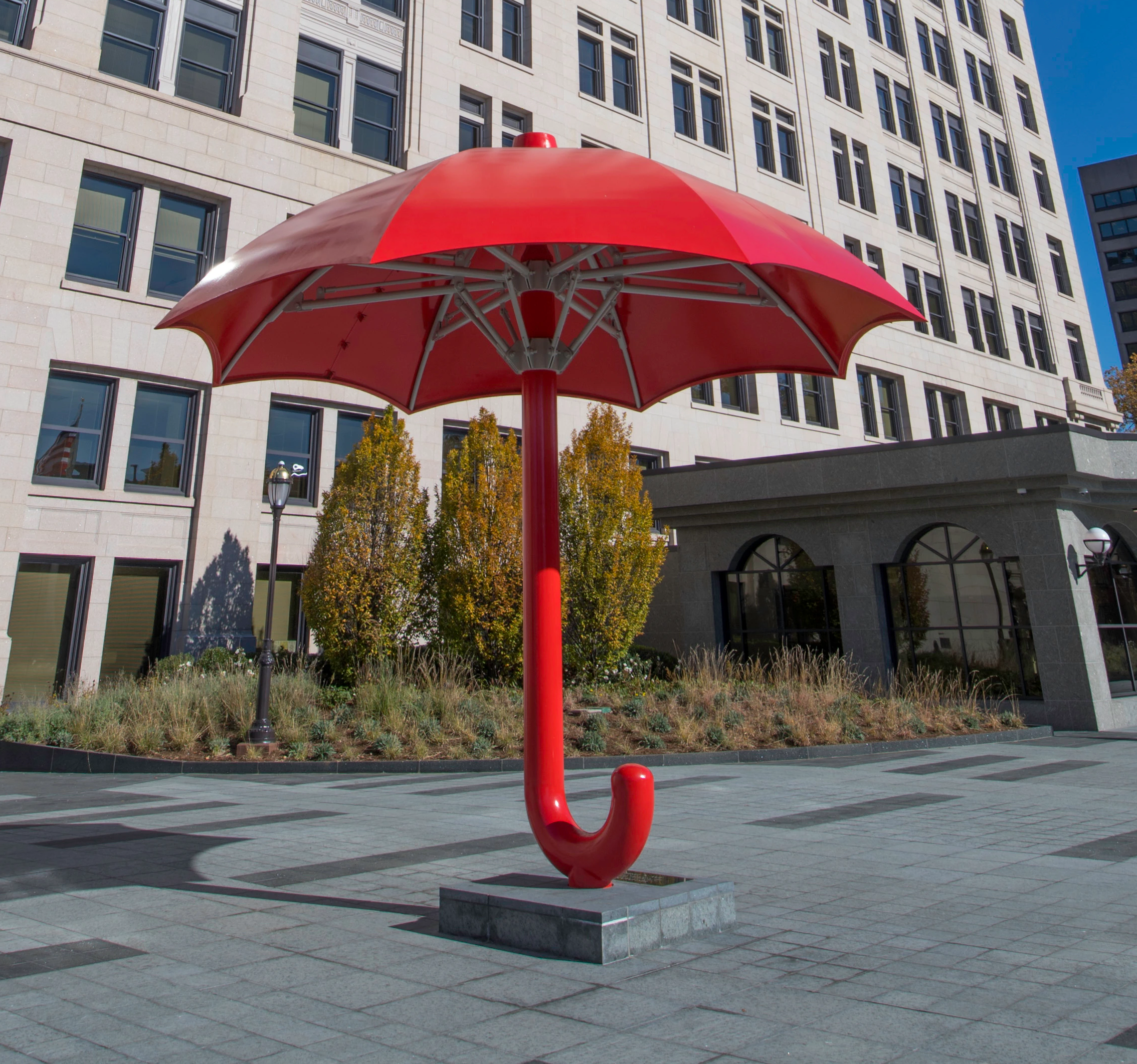 Travelers Tower with umbrella logo